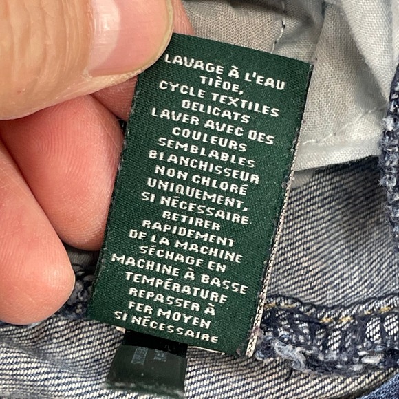 Lauren Ralph Lauren Blue Premier Straight Jeans Womens Size 4 Stretch Denim - Picture 9 of 14